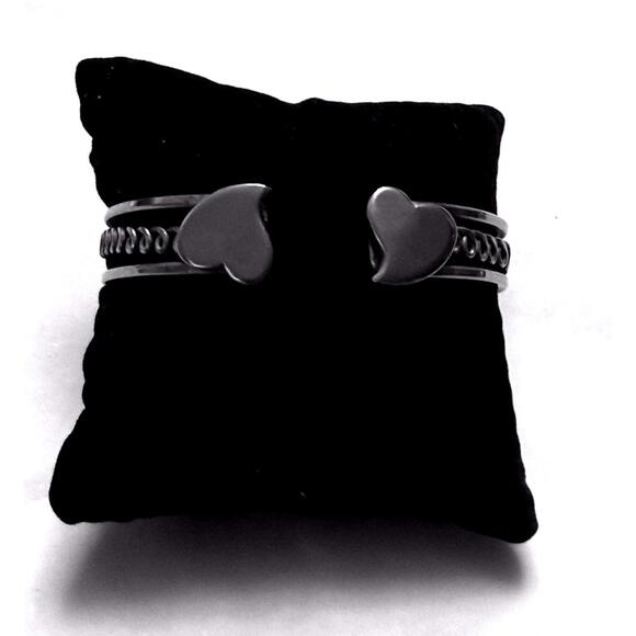 Double Heart Sterling Bracelet - Picture 3 of 5